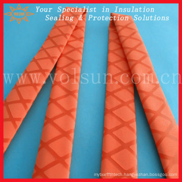 Polyolefin colored red heat shrink non slip tubing